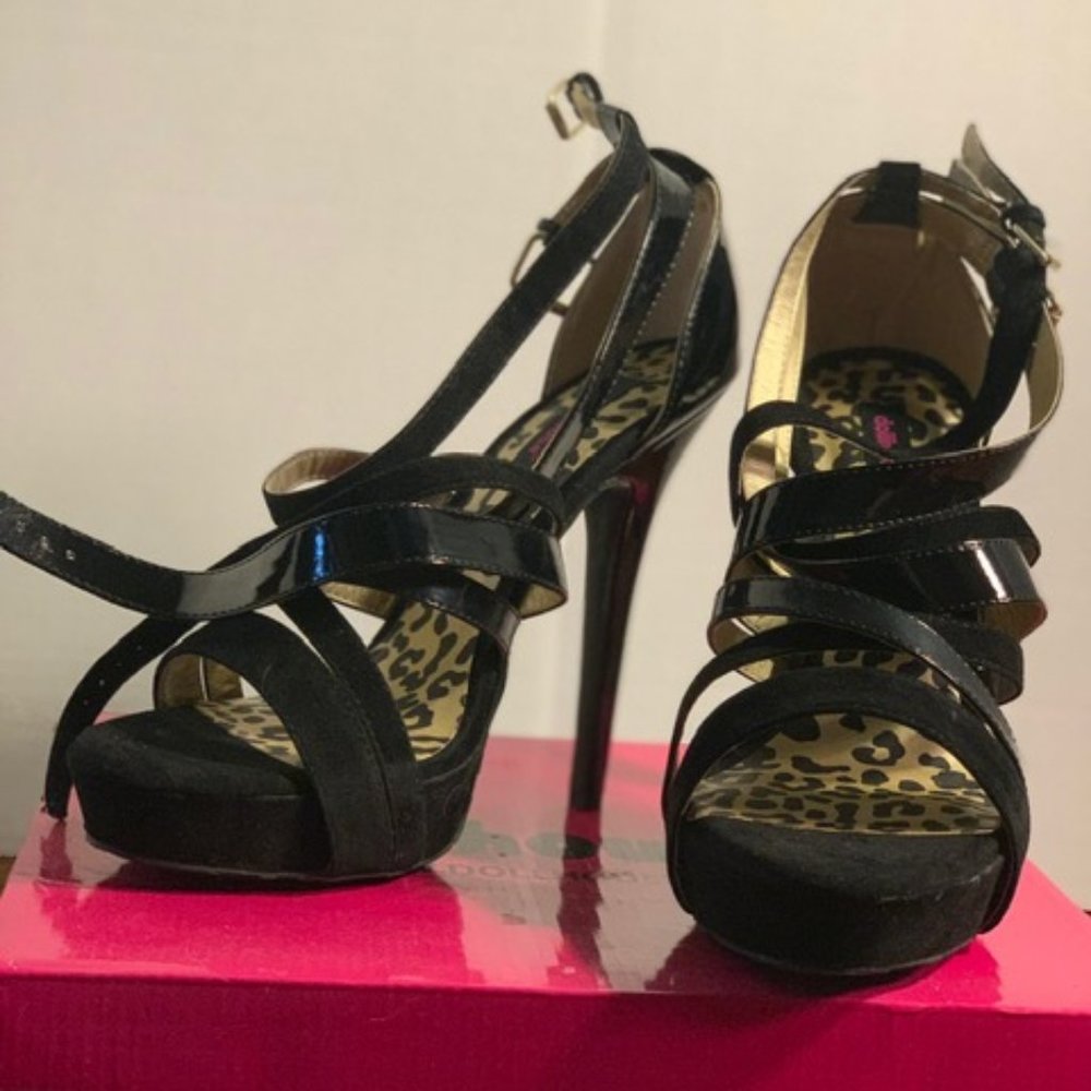 Dollhouse Black Feisty High Heel